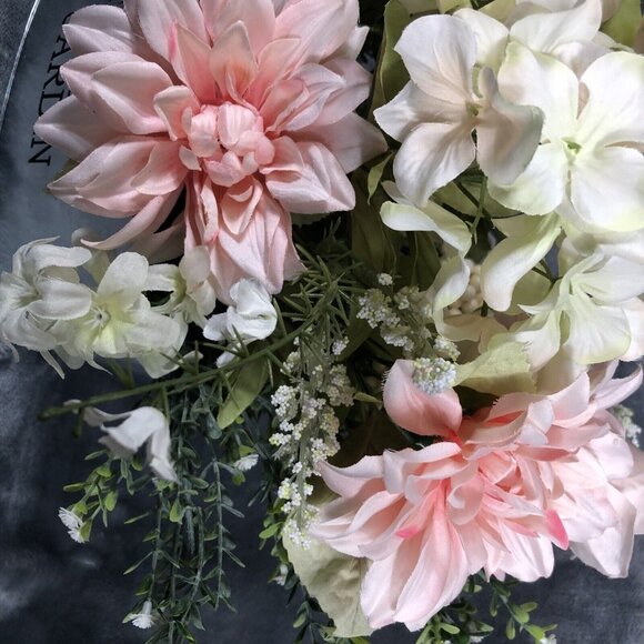 Atrificial Flower Arrangement Spring Home Decor Centerpiece Handmade Faux Accent - Picture 5 of 10